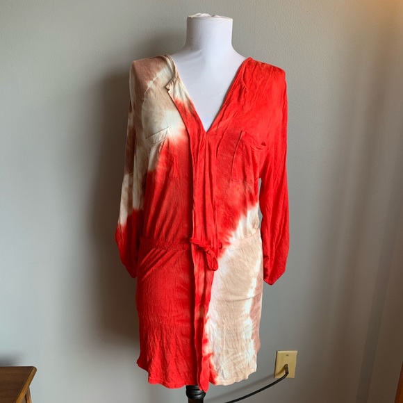 Young Fabulous & Broke Dresses & Skirts - Young Fabulous & Broke Tie Dye Drawstring Dress